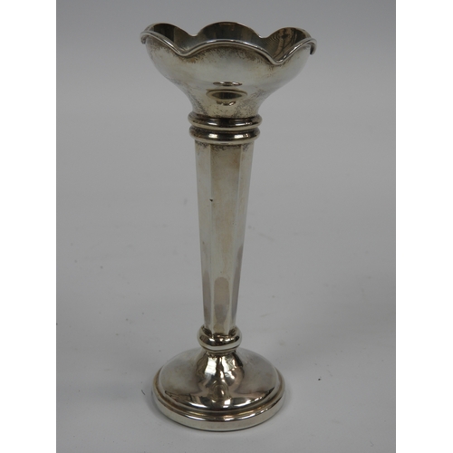 37 - Silver Bud Vase