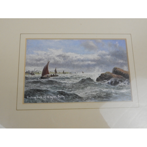 93 - Framed Woven Silk Picture - Mayflower and Other Print