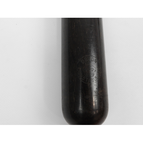 143 - Truncheon Stamped Devon Constabulary - 16” Long