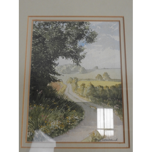 608 - 4x Framed Watercolours - Signed Sue Goodchild