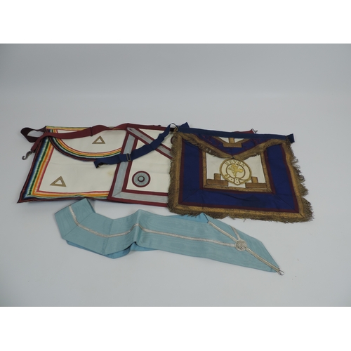 159 - Masonic Regalia and Medals in Case