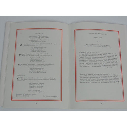 165 - Royalty: Queen Elizabeth II Golden Jubilee - Order of Service and Ceremonial for Service at St Paul'... 