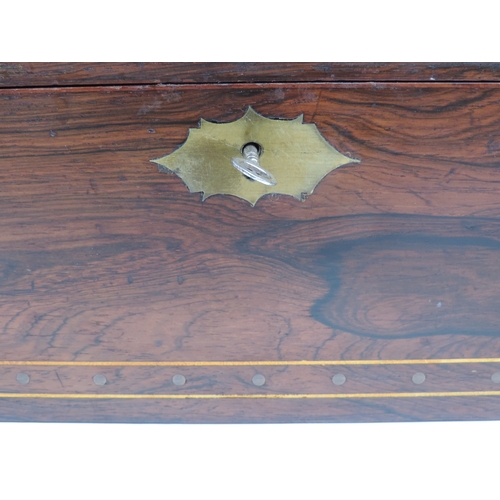 117 - Large Rosewood Jewellery Box with Key