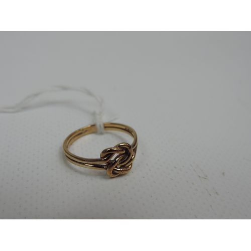 63 - 9ct Yellow Gold 'Knot' Ring