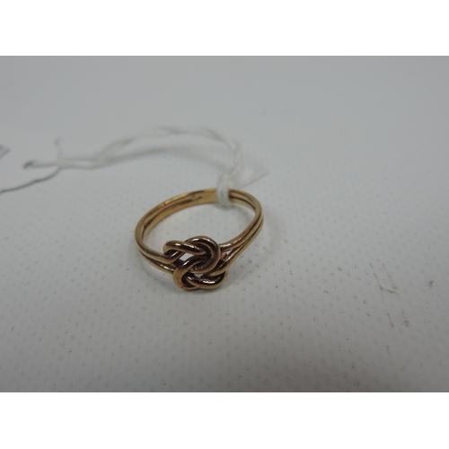 63 - 9ct Yellow Gold 'Knot' Ring