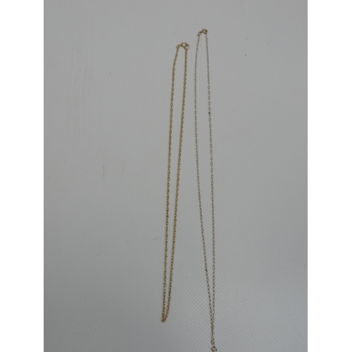 75 - 2x 9ct Gold Chains