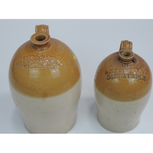 199 - 2x Barnstaple Stoneware Flagons