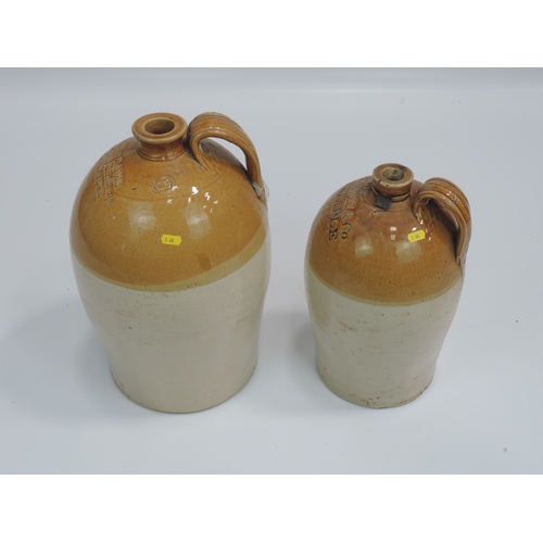 199 - 2x Barnstaple Stoneware Flagons