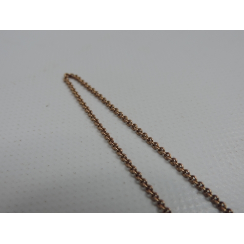 82 - Victorian 9ct Rose Gold Belcher Link Chain - 3.7 grams