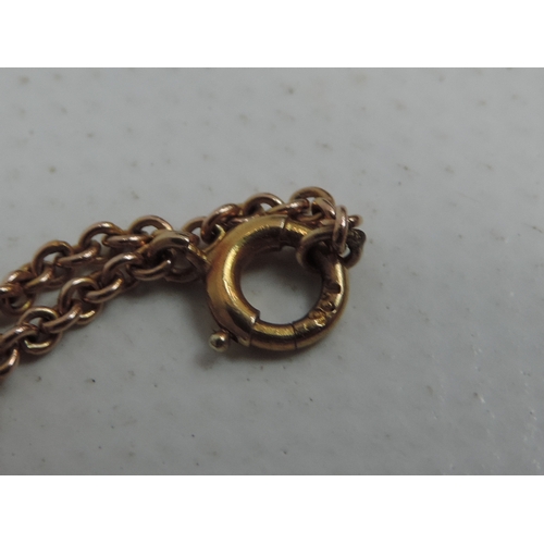 82 - Victorian 9ct Rose Gold Belcher Link Chain - 3.7 grams