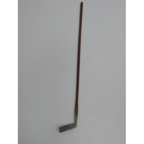 43 - Vintage Hickory Shafted 'T Shannon Co' Golf Club - Putter