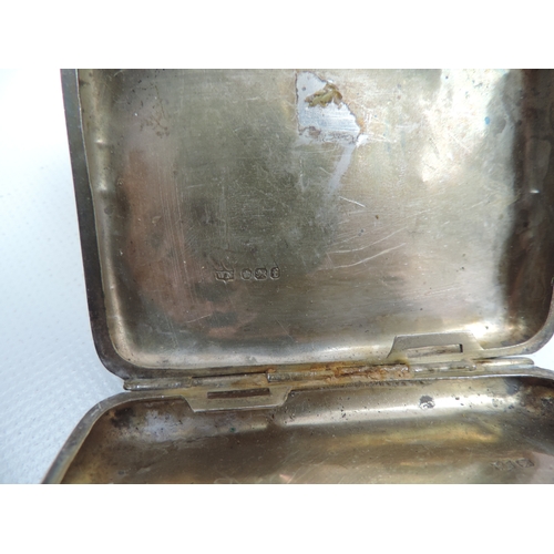 185 - 2x Silver Dishes and Silver Cigarette Case