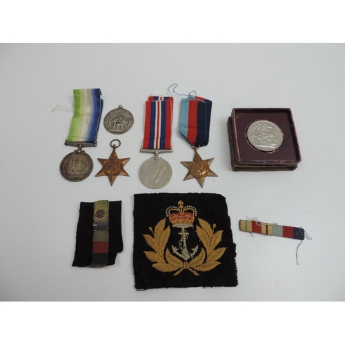 186 - Medals - A F Adams HMS Cardiff