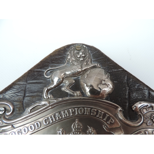 110 - 'Toogood Championship Shield' Silver Plaque - Hallmarked Birmingham 1907