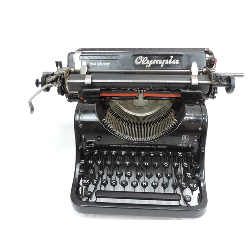 129 - 1933 Olympia Typewriter in Working and Useable Condition