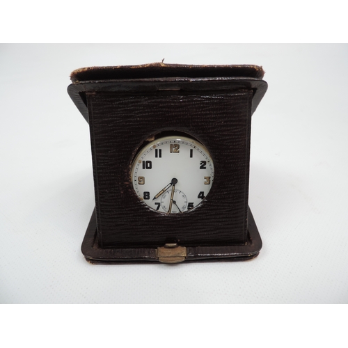 234 - Military Pocket Watch in Leather Case - Seen Working