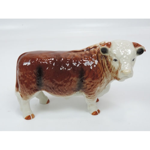 106 - 3x Matching Ceramic Butcher Shop Bulls from Butcher Shop in Braunton