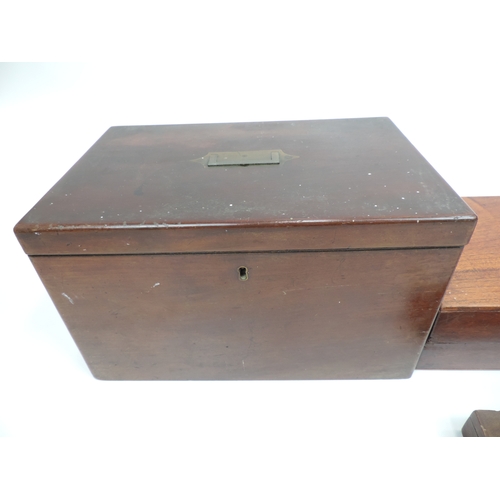 476 - 3x Wooden Boxes and a Small Three Drawer Chest