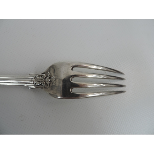 248 - Private Die Silver: A William IV Table Fork, the Terminal with The Mansion House - Hallmarked for Lo... 