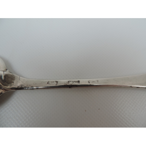 270 - A Pair of Mid 18th Century Hanoverian Pattern Silver Tablespoons