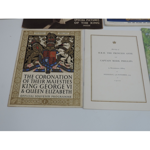 122 - Royalty: Order of Service Programmes for Queen Elizabeth II, the Queen Mother and Princess Anne