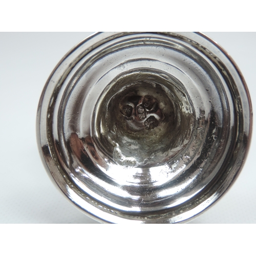 15 - An Early George III Silver Sugar Caster, Plain Baluster Form, Bead Borders and Engraved with a Crest... 