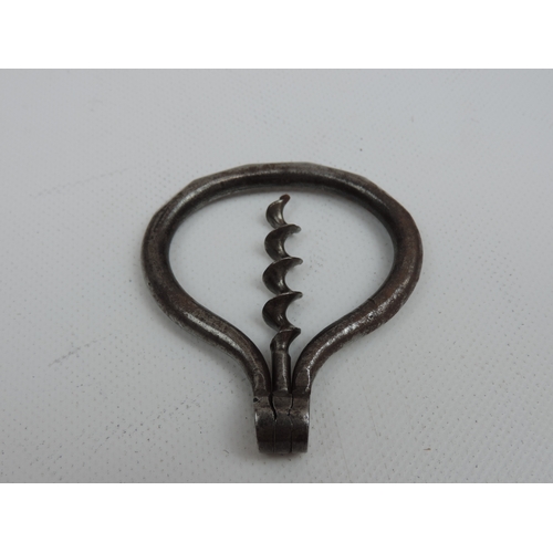 294 - 3x Antique Folding Bow Corkscrews -  Two Have a Full Bladed Helix and Date to c1850, the other c1900