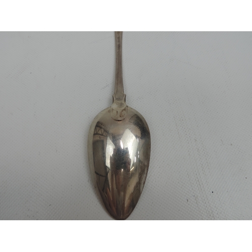 287 - Channel Island: A 19th Century Silver Table Spoon, Fiddle Pattern by C.W. Quesnel of Jersey with Mak... 