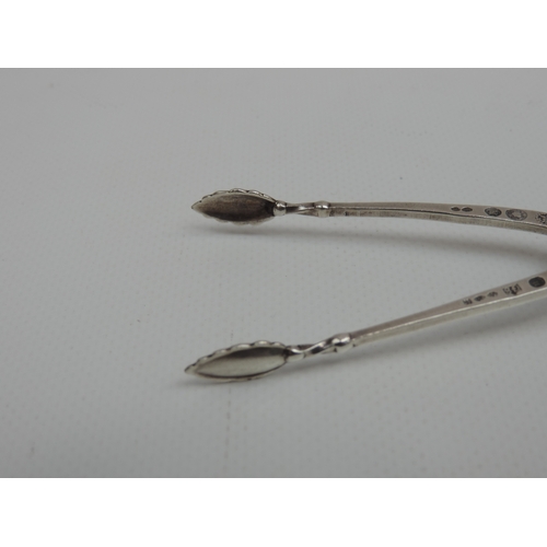 220 - A Pair of Danish George Jensen Silver Sugar Nips in the Blossom Pattern - They have George Jensen Ha... 