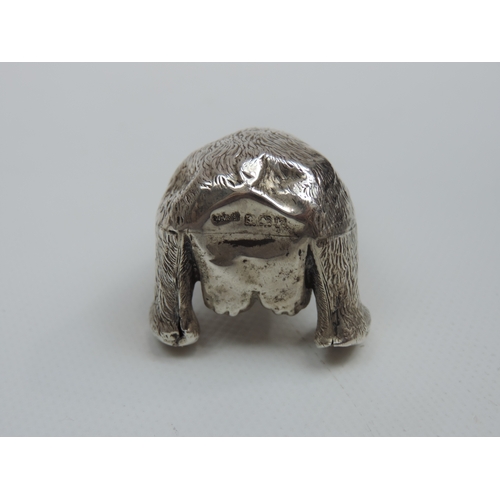 274 - An Edwardian Silver Novelty Teddy Bear Pepper Pot, with Removable Read - Hallmarked for Birmingham 1... 