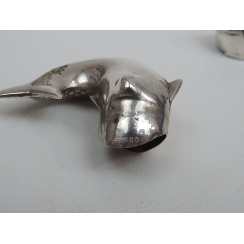 286 - A Novelty Scandinavian Silver Pepper Pot in the Form of a Fish, with Removable Head - Hallmarked '0 ... 