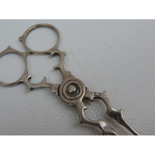 288 - A Pair of Late 18th Century Silver Sugar Nips, Scissor Style, Marked only with the Lion Passant just... 