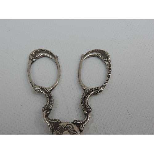 301 - A Pair of Late 18th Century Silver Sugar Nips, Scissor Style, with Petal Decoration to the Pivot - U... 