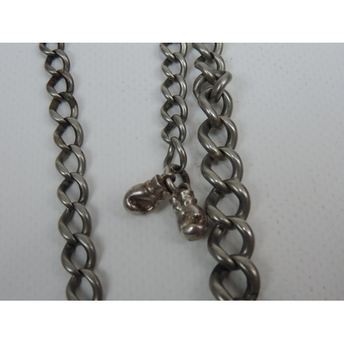 285 - Silver Albert Watch Chain