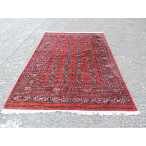 262 - Large Patterned Wool Rug - Red Ground - 114