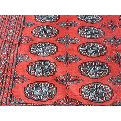 262 - Large Patterned Wool Rug - Red Ground - 114