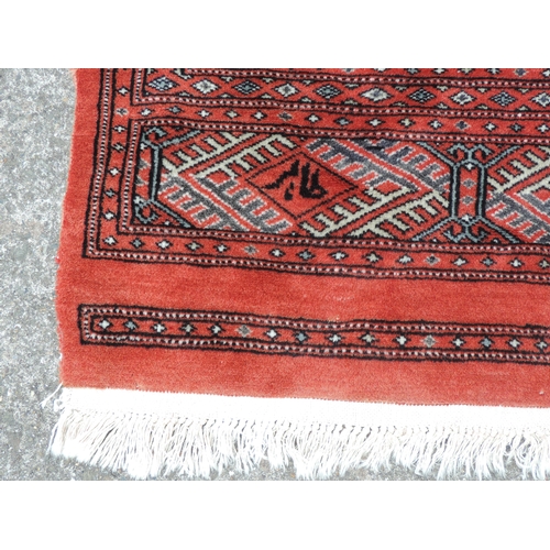 262 - Large Patterned Wool Rug - Red Ground - 114