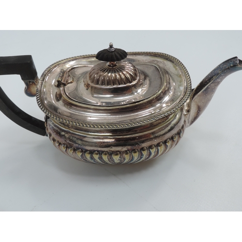 202 - Quantity of Platedware - Damage to Teapot by German Bomb 1940