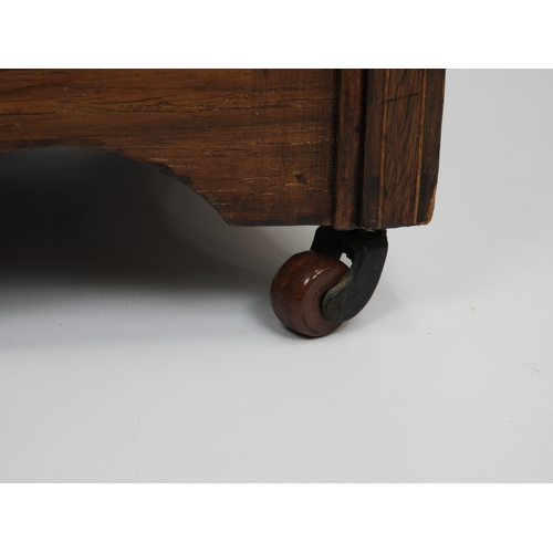 45 - Edwardian Rosewood Inlaid Marble Topped Perdonium 23