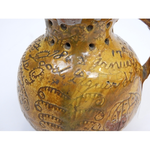 296 - Donyatt Slipware Puzzle Jug - James Greenslade Maker - Dated 17th January 1860