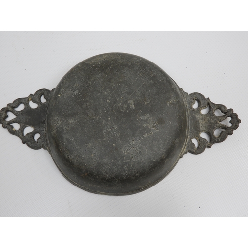 472 - Pewter Porringer with Makers Mark - 7