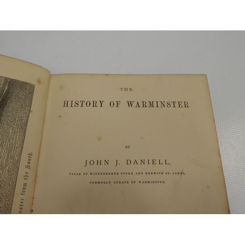 450 - Hardback Book: The History of Warminster by John J  Daniell