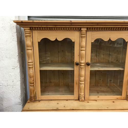 24 - Victorian Stripped Pine Dresser - 67x 21x 71