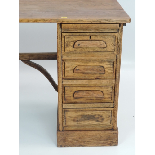 232 - Oak Child's Desk with Four Drawers