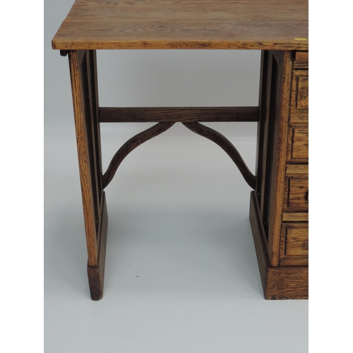 232 - Oak Child's Desk with Four Drawers