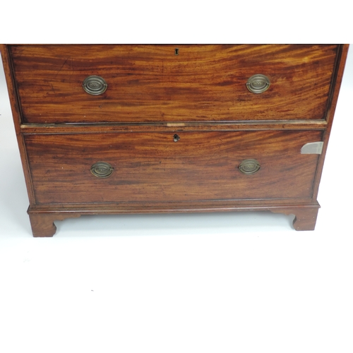 495 - Victorian Mahogany Two over Three Chest of Drawers