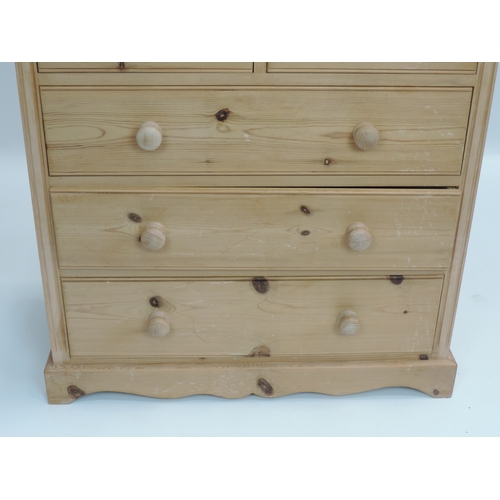 650 - Pine Two over Three Chest of Drawers