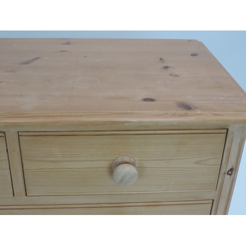 650 - Pine Two over Three Chest of Drawers