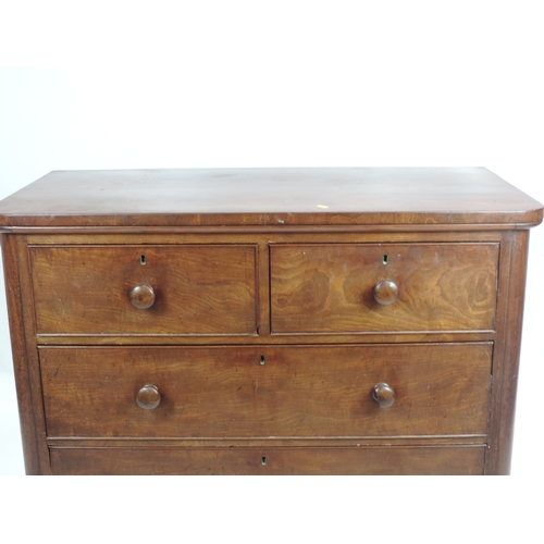 279 - Victorian Mahogany Two over Two Chest of Drawers