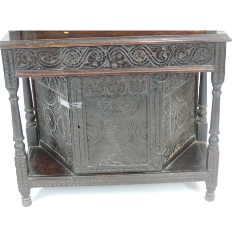 439 - Victorian Continental Profusely Carved Chiffonier